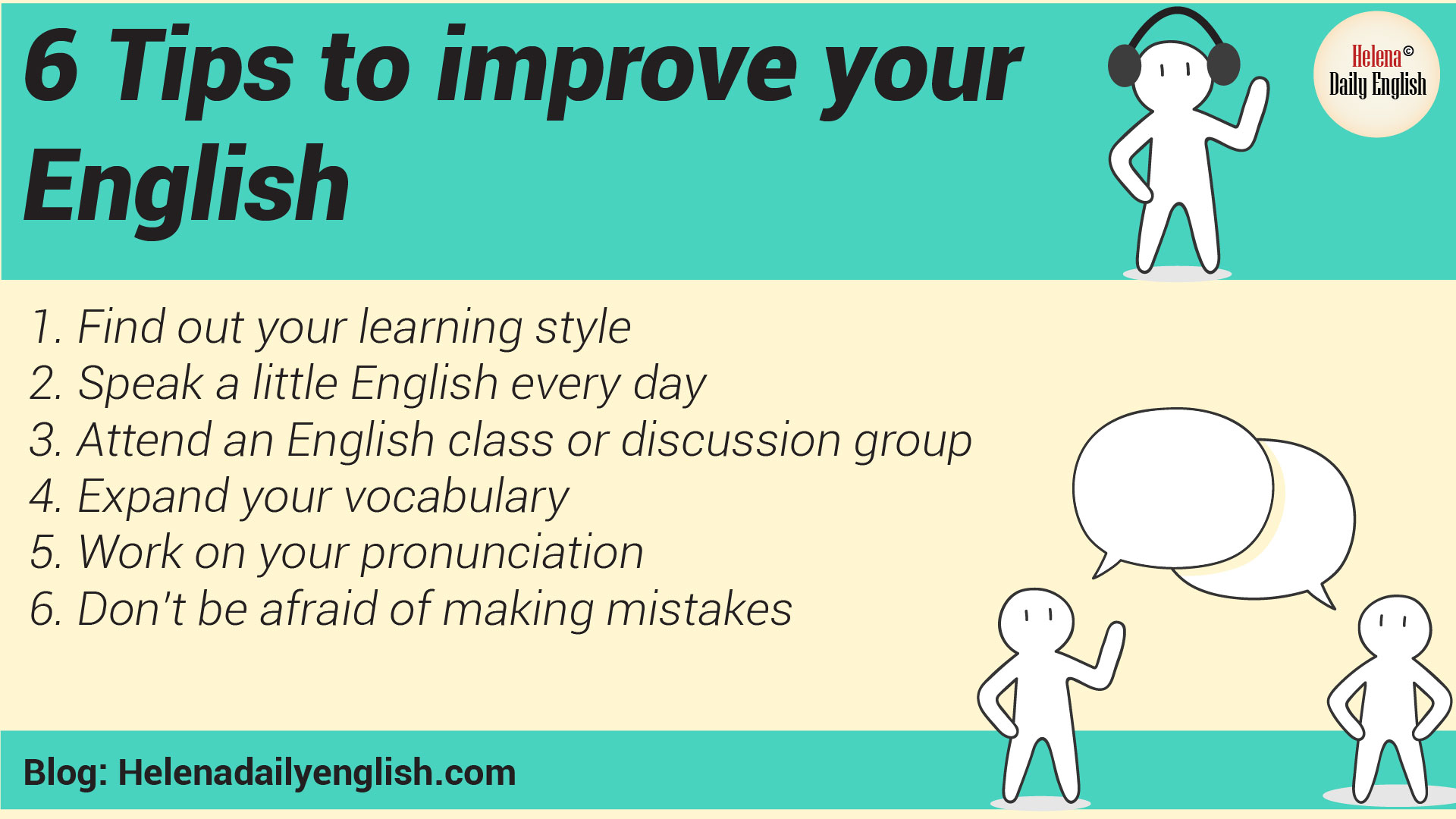 6 Tips to improve your English For 4 English Skills