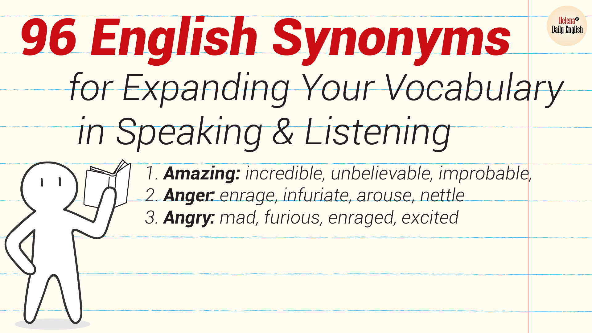 20 English Synonyms for Expanding Your Vocabulary in Speaking ...
