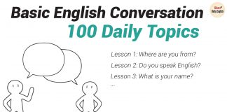 Basic English Conversations: 100 Daily Topics | Topic: 1 -10 Basic English Conversation 100 Daily Topics-01
