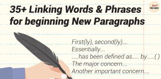 Top 35+ Linking Words and Phrases for beginning New Paragraphs