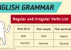 Regular and Irregular Verbs List-01
