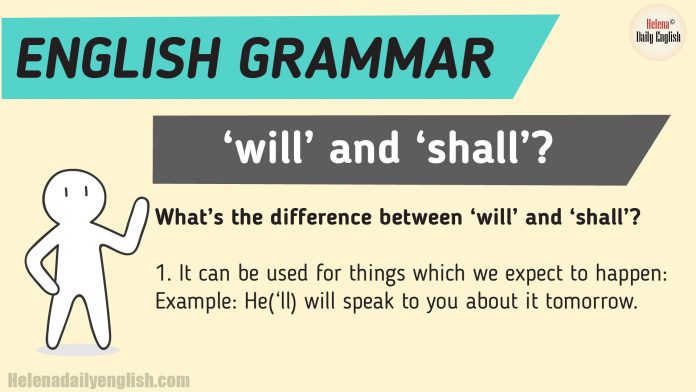 What’s the difference between ‘will’ and ‘shall’?