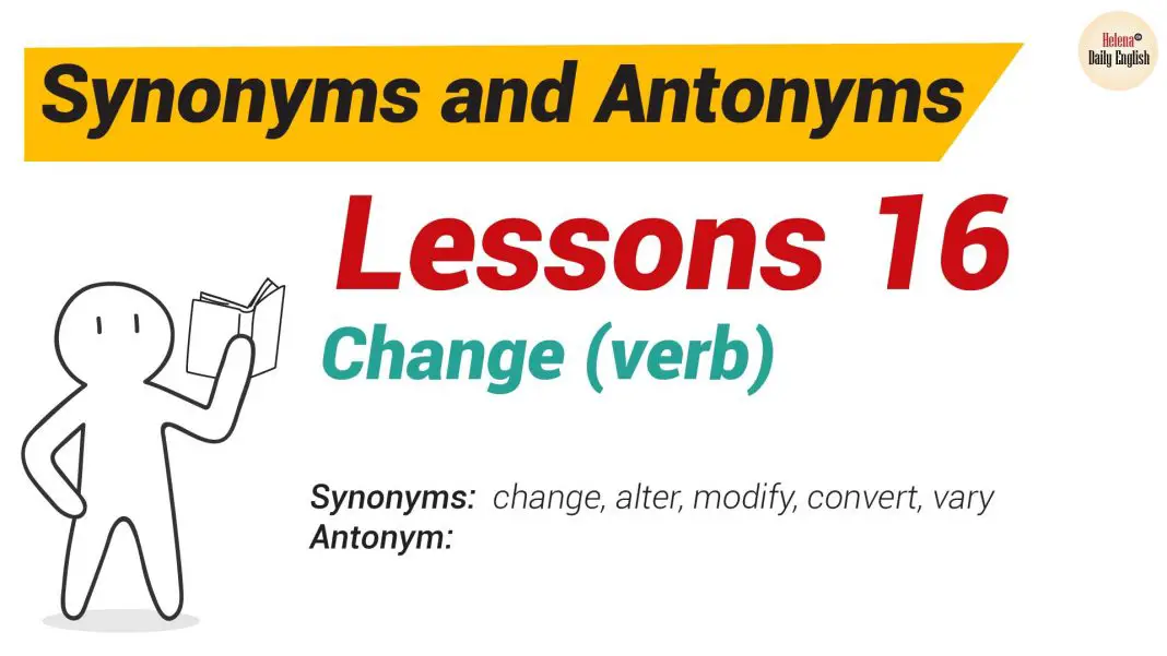 Synonyms and Antonyms Dictionary 16-01