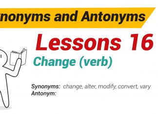 Synonyms and Antonyms Dictionary 16-01