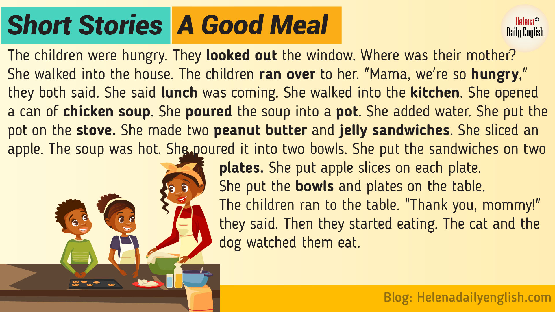 Short Stories in English: A Good Meal