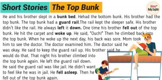 Short Stories in English: The Top Bunk