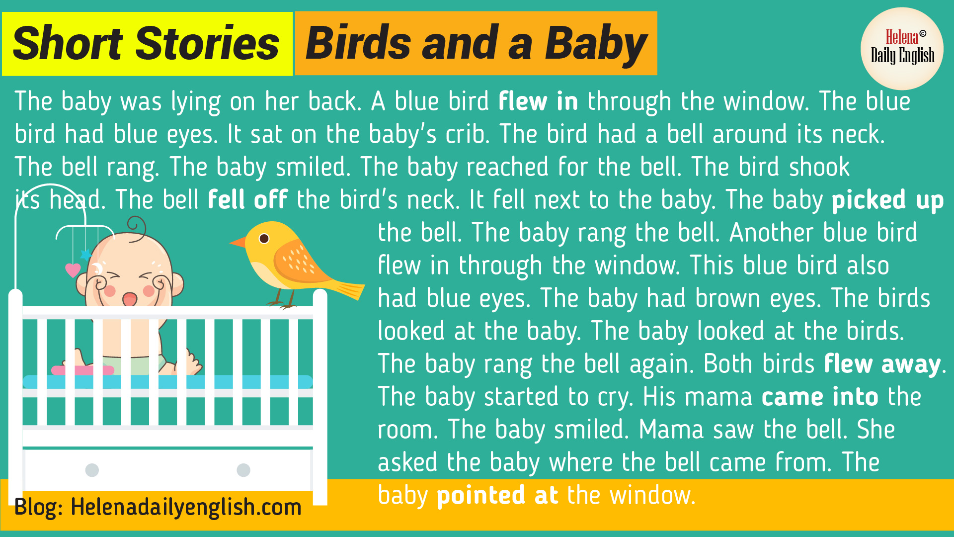 Short Stories in English: Birds and a Baby