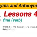 Synonyms and Antonyms Dictionary 40-01