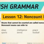 12. lesson 12 – Noncount Nouns-01