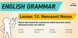 Learn English Grammar: Lesson 12 – Noncount Nouns