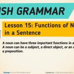 15.Lesson 15 – Functions of Nouns in a Sentence-01