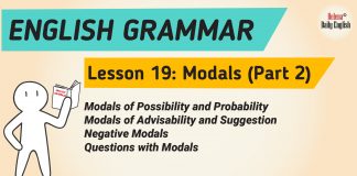 Learn English Grammar: Lesson 19 (Part 2) – Modals