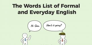 The Words List of Formal and Everyday English