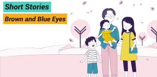 Short Stories in English: Brown and Blue Eyes
